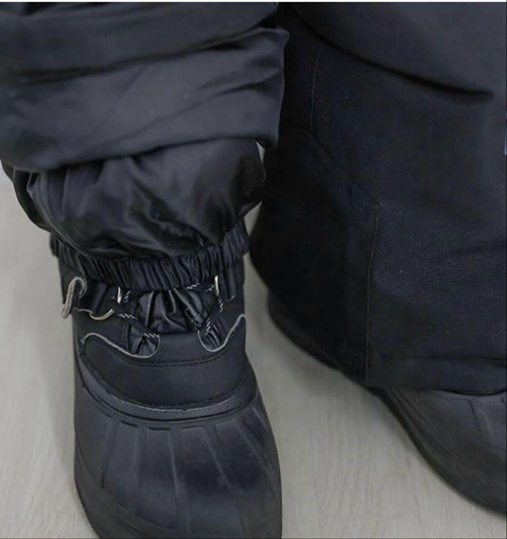 新品スキースノボウェア150サイズ調整可能上下セットセパレート白黒ピンクラテ