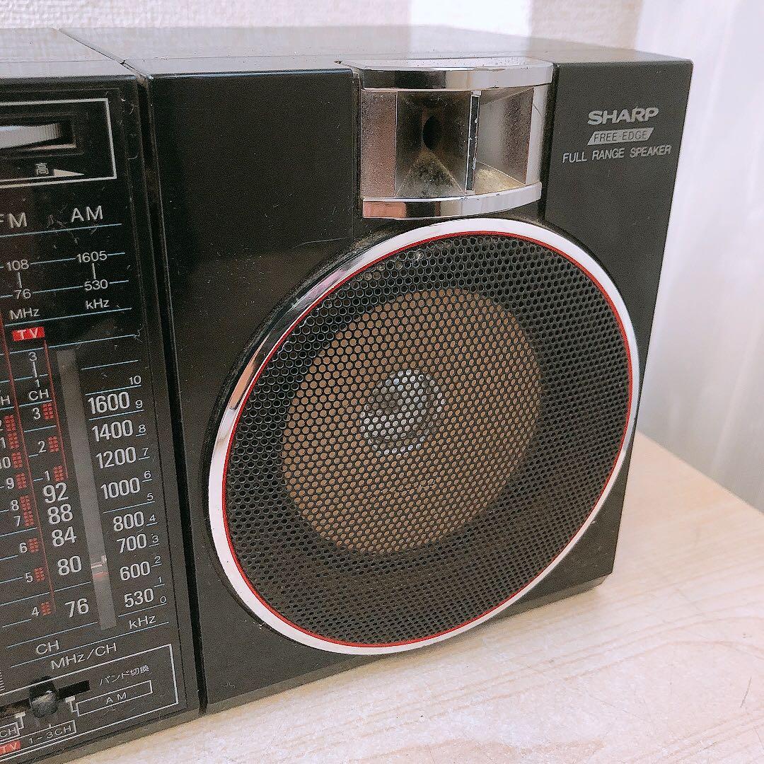 あ*し様 通電OK シャープ ラジカセ レトロ 当時物 QT88MKII SHA