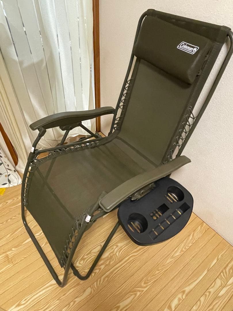 Coleman インフィニティチェア カップホルダー付　オリーブ