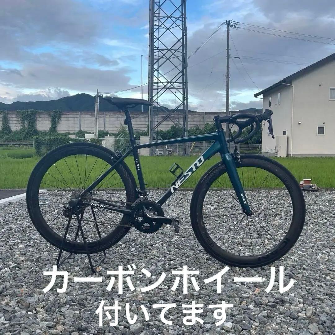 NESTO ALTERNAロードバイク ブラック/グリーン 700C
