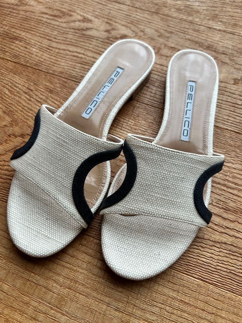 ペリーコ PELLICO ルネッタ ミュールサンダル フラット24.5cm 美品