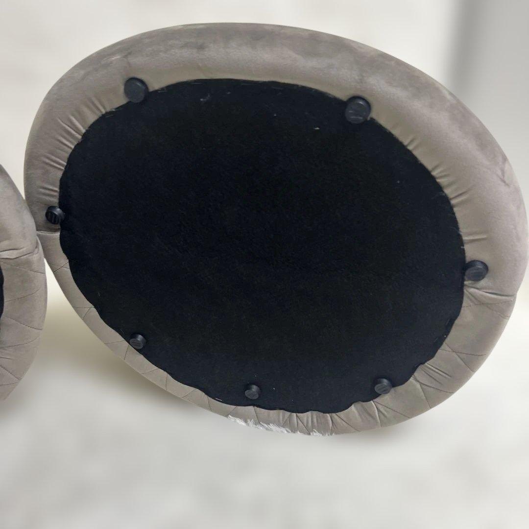 【美品】2個セット　LOWYA ローソファ　座椅子　コンパクト　ベルベット調