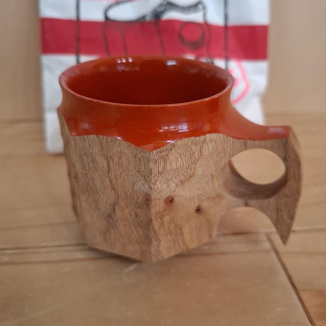 ジンカップ　赤漆 Urushi KIKISA Jincup M 袋付き②