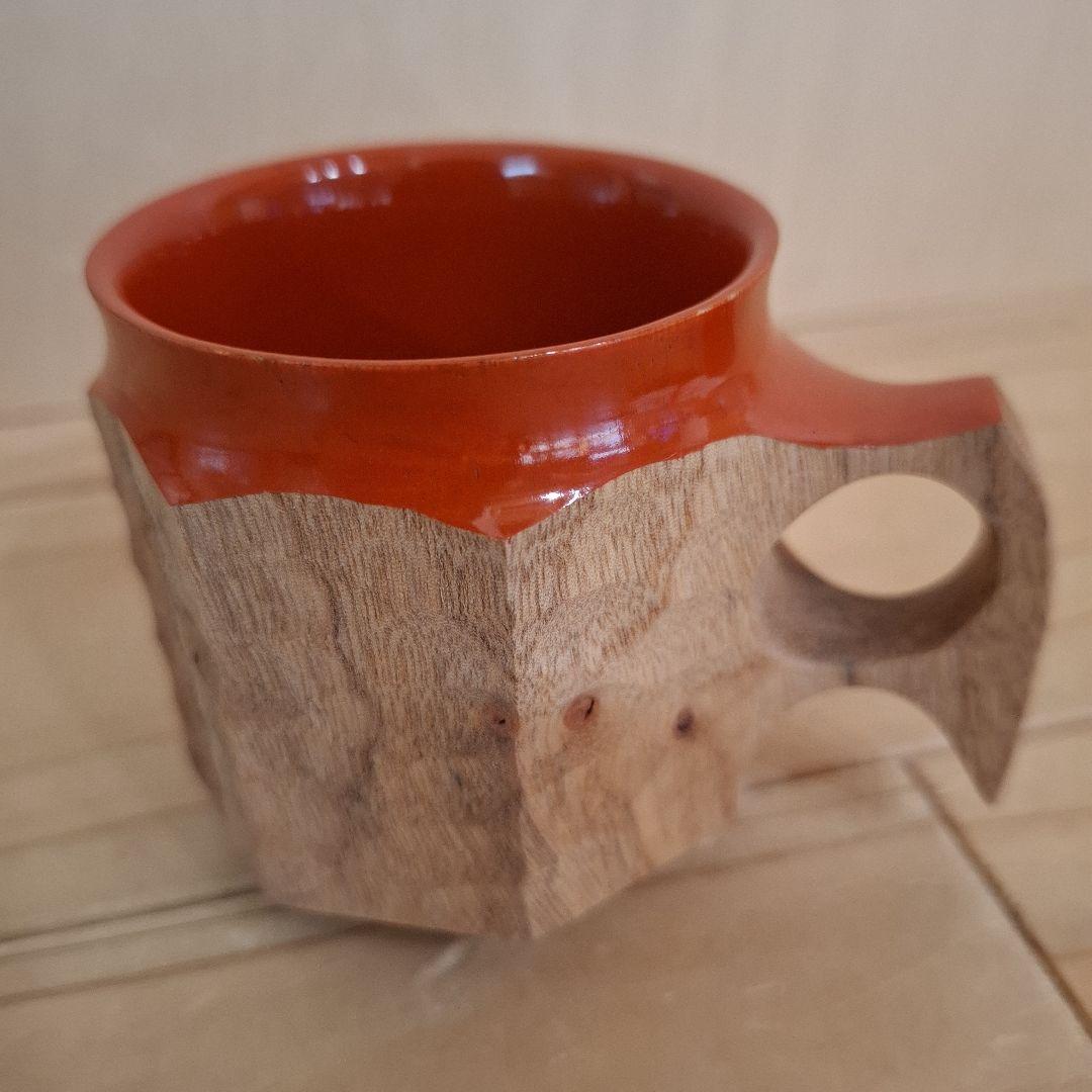 ジンカップ　赤漆 Urushi KIKISA Jincup M 袋付き②
