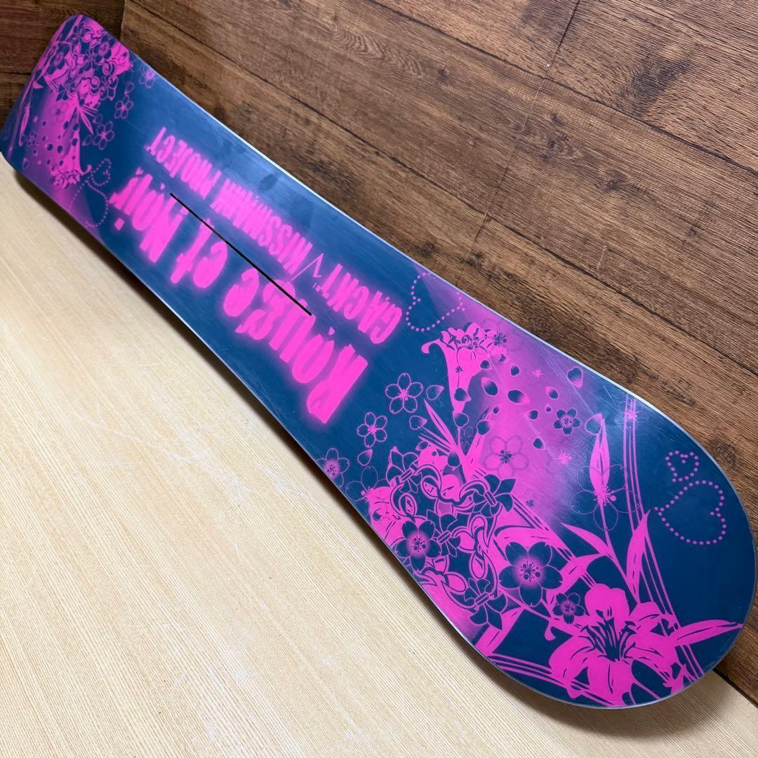 美品　kiss mark レディース　スノーボード3点　143cm かわいい