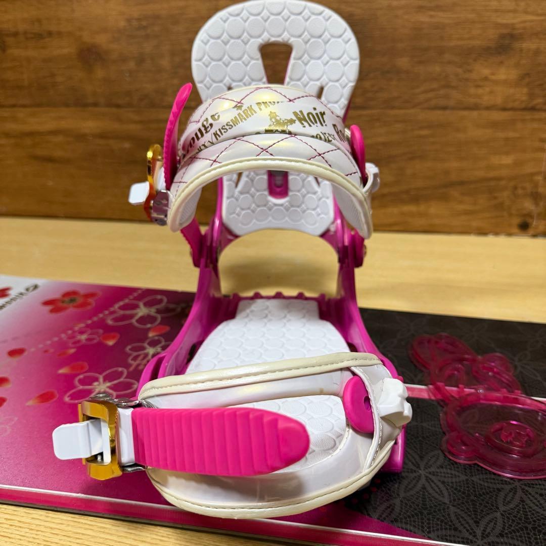 美品　kiss mark レディース　スノーボード3点　143cm かわいい