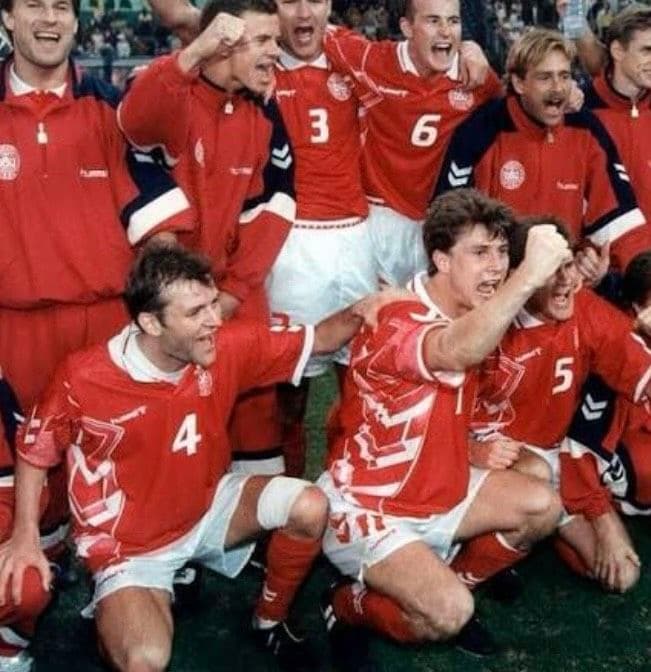 95-96 デンマーク代表　ラウドルップ　ヒュンメルオフィシャル　ユニフォーム