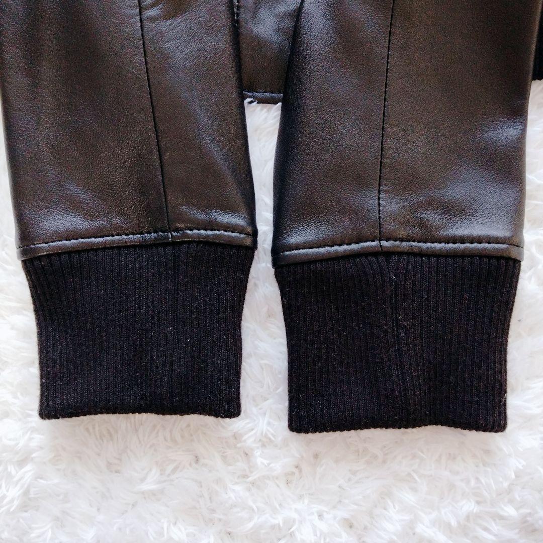 【美品】フレームワーク　ラム　ジップアップ　ライダースジャケット　黒　シングル