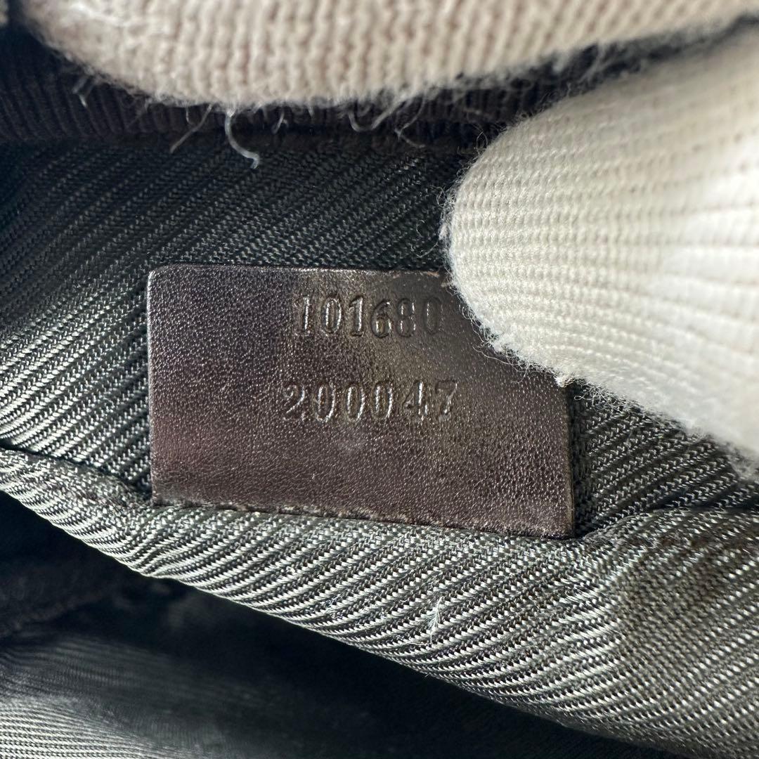 【美品】GUCCI ショルダーバッグ GG スプリーム GG柄 pvc×レザー