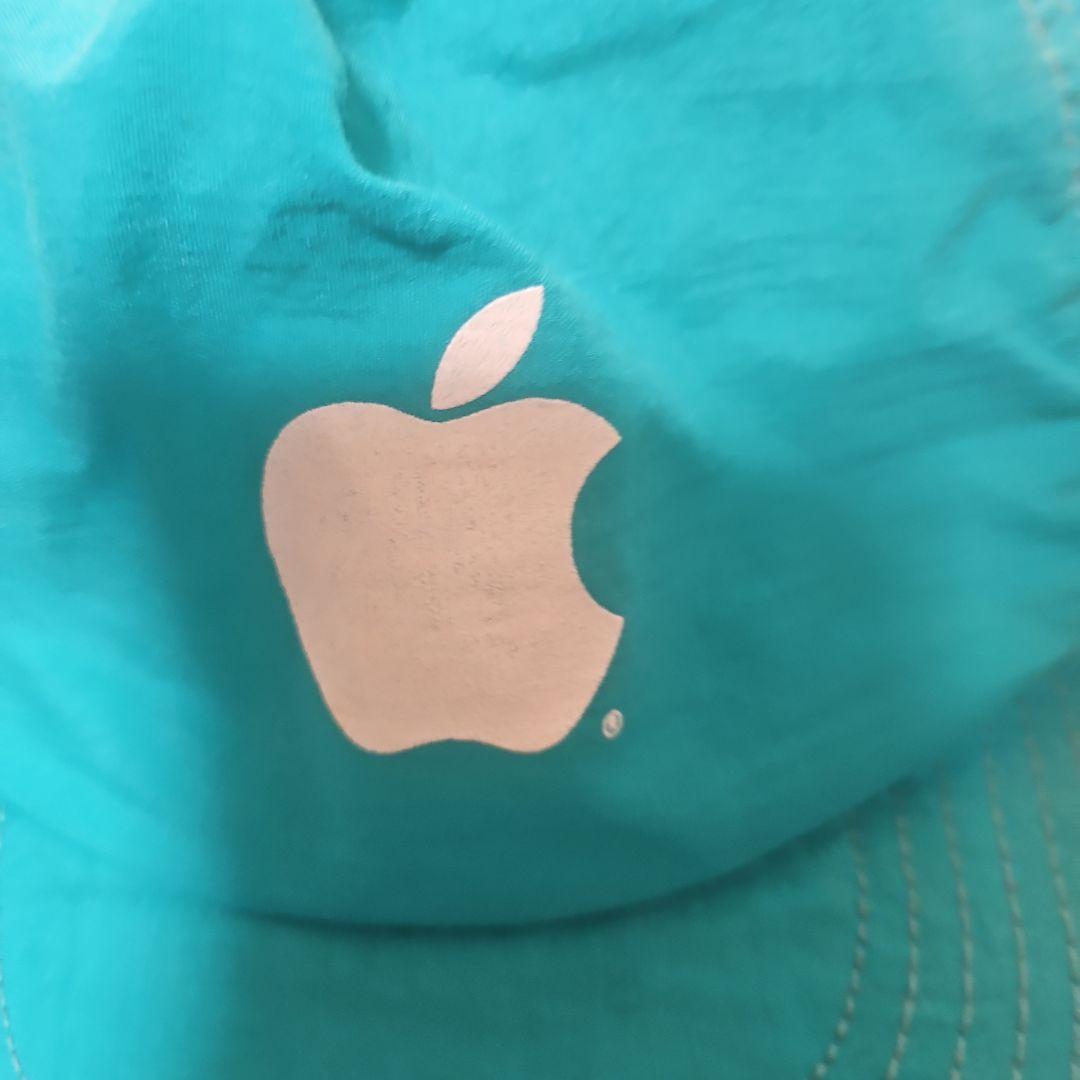 Apple 90年代　ロゴ ベースボールキャップ 青