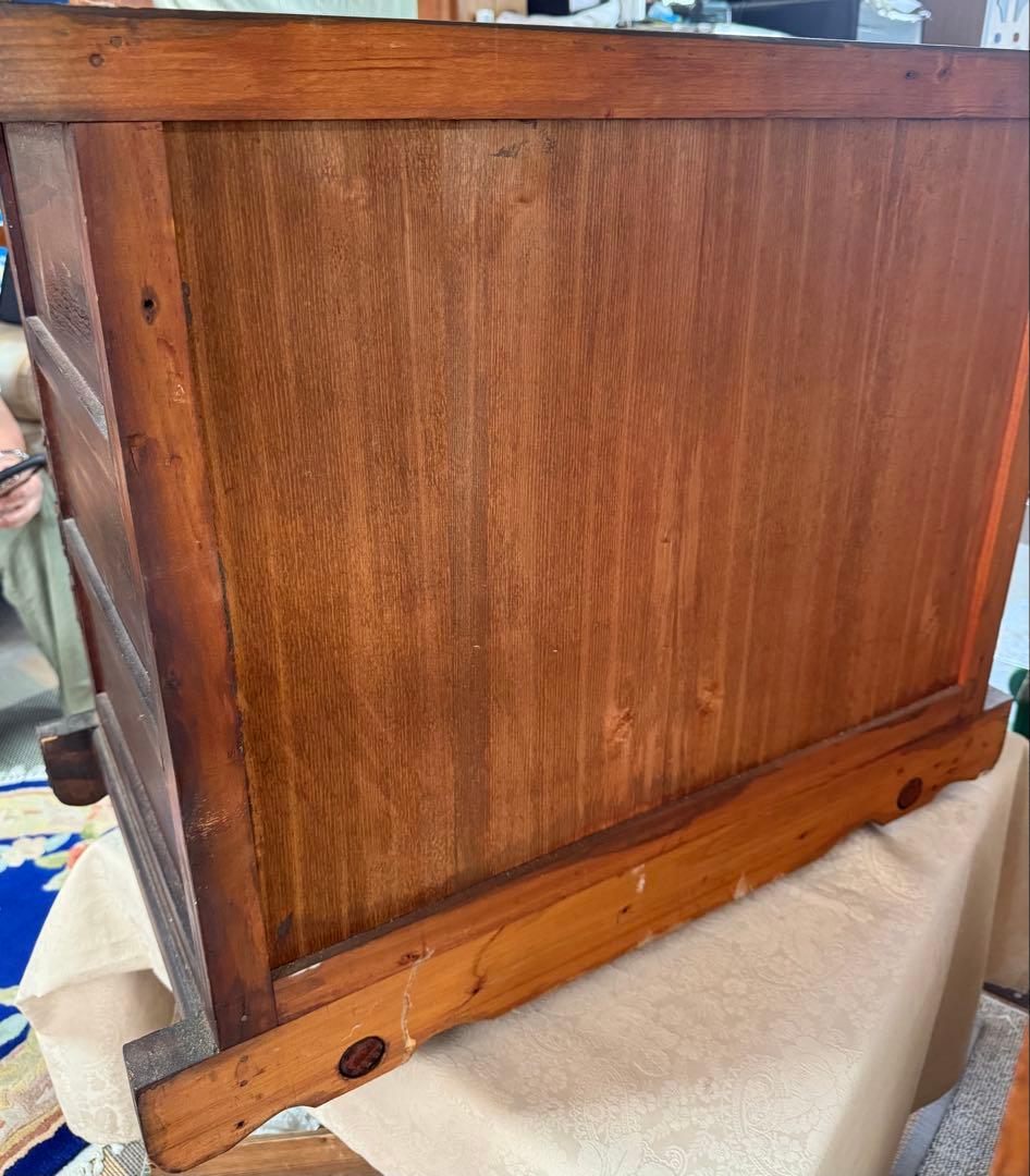 李朝　キャスター付箪笥　古民具　送料込み250505