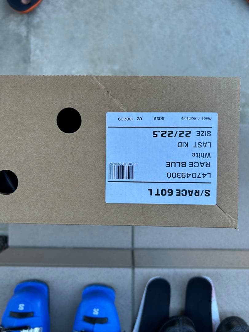 SALOMON S/RACE 子ども用スキーブーツ 青