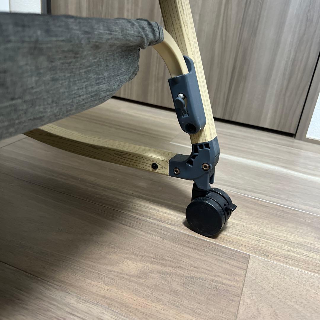 HZDMJ コンパクトベビーベッド グレー②