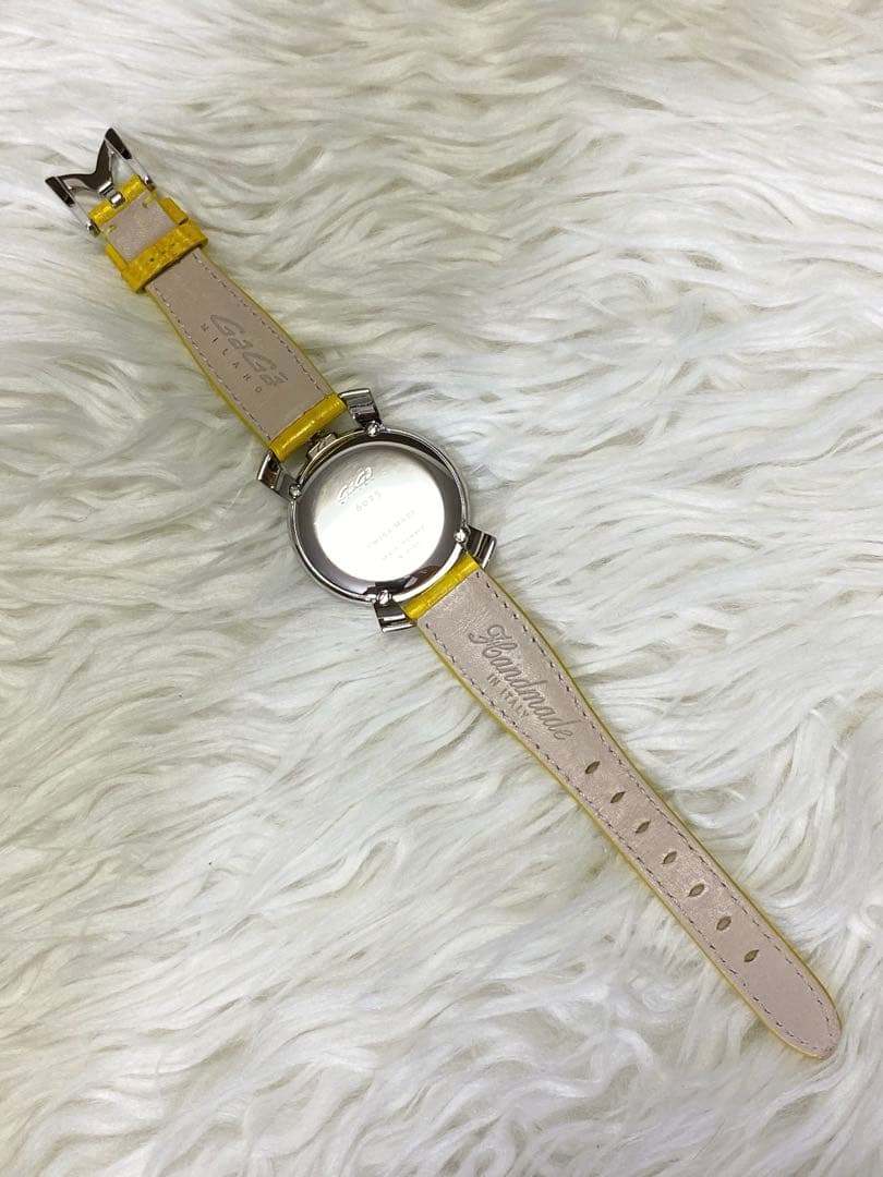 GaGa MILANO 6025.06 イエローストーン付きモデル