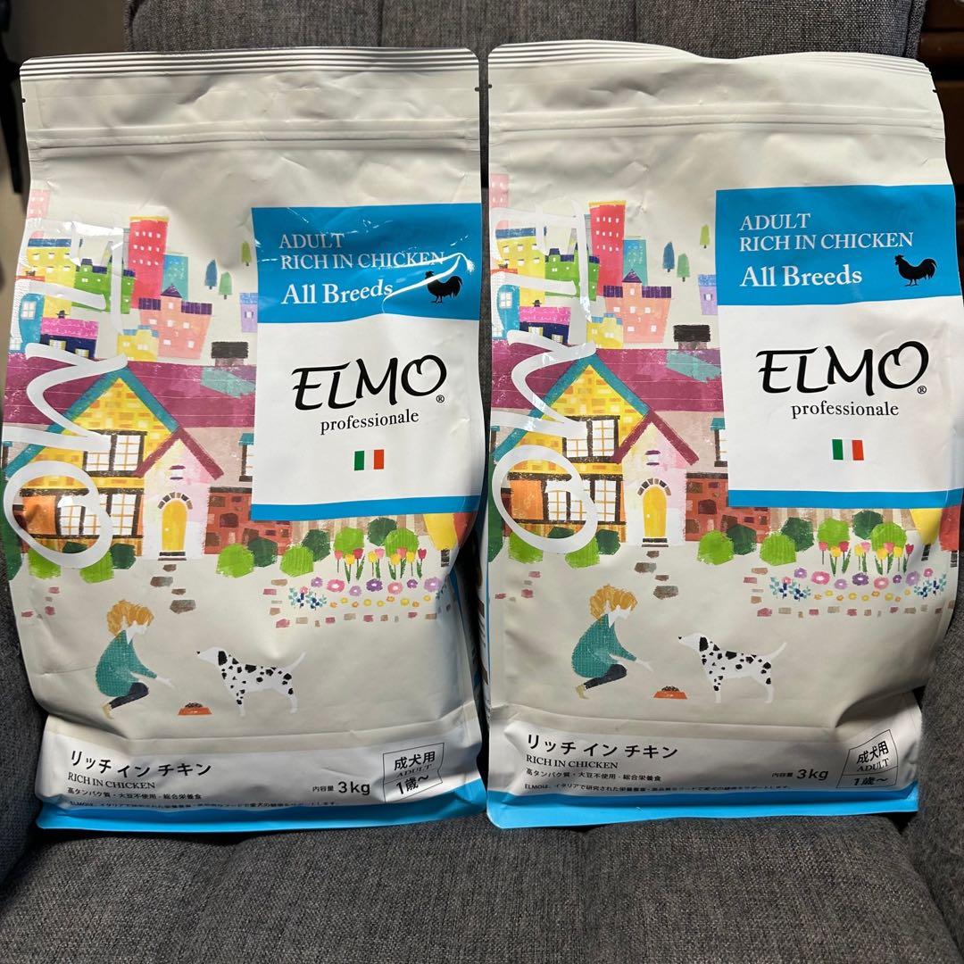 ELMO エルモ リッチインチキン ドッグフード 成犬用 3kg×2 6kg