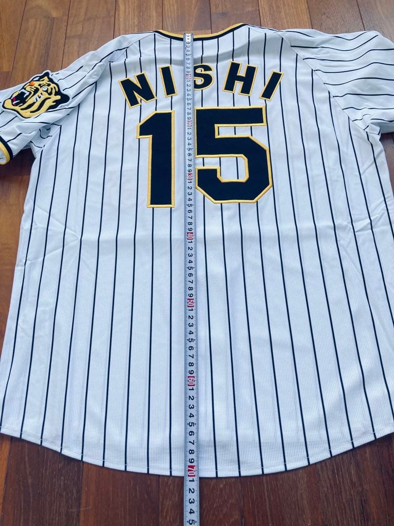 新品　未使用　阪神タイガース ユニフォーム 西純矢 15 Mサイズ　刺繍　ミズノ