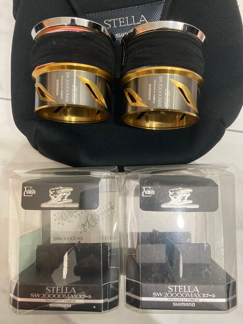シマノ 20 ステラ SW 18000HG 夢屋20000スプール2個