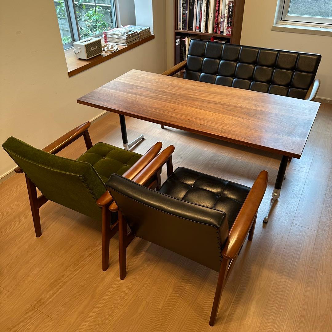 カリモク60 Kチェア 1シーター　スタンダードブラック【美品】