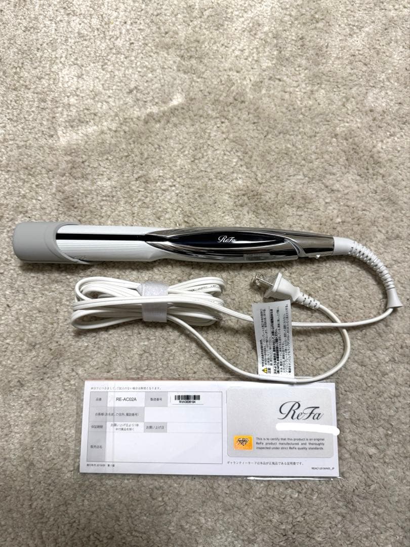 【ほぼ新品】ReFa ビューテックストレートヘアアイロン ホワイト
