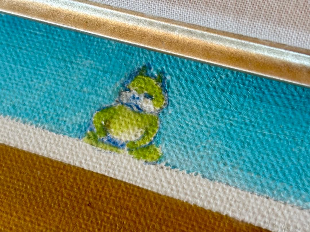 長嶺ヤスコ 猫の絵画 油彩画 フラメンコダンサー 直筆 オリジナル サイン有