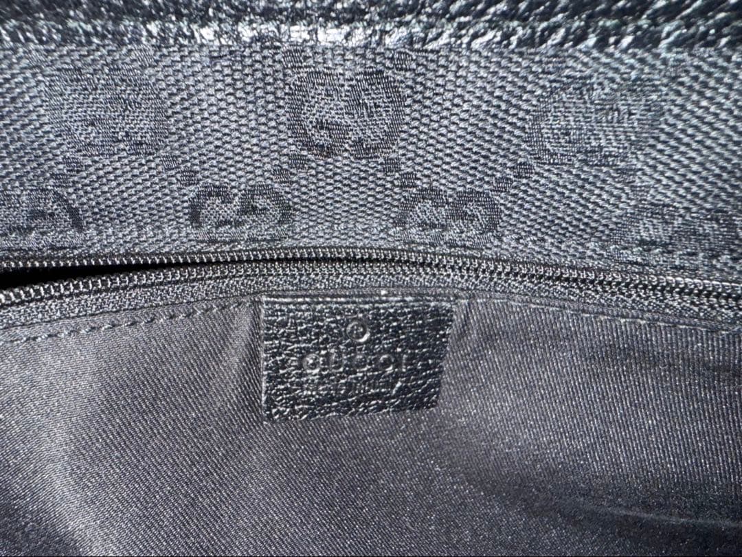 グッチ GUCCI ロゴ トートバッグ アビー トートバッグ レザー ブラック