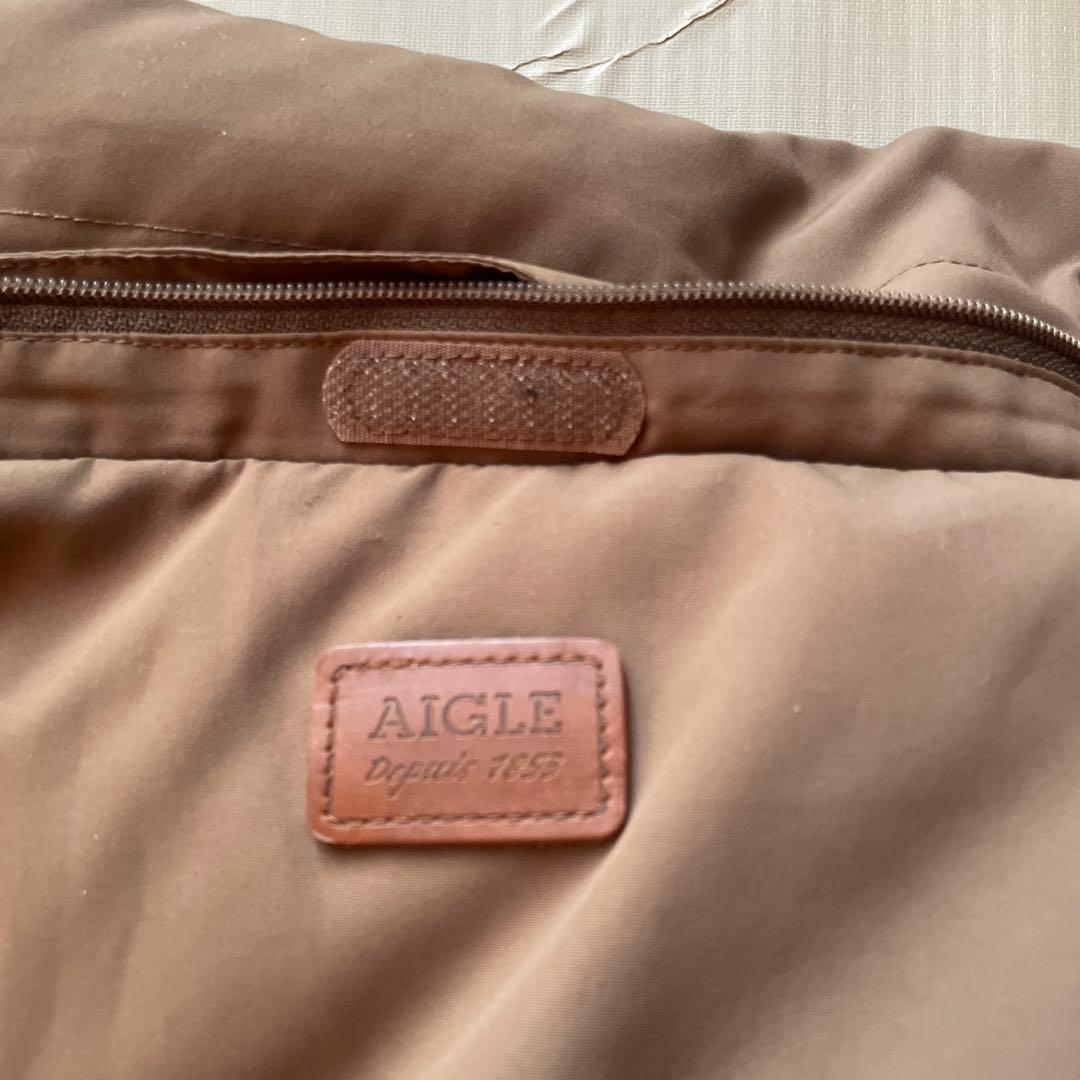 訳あり！AIGLE（エーグル）ダウンジャケット　XL相当 キャメル　アウトドア