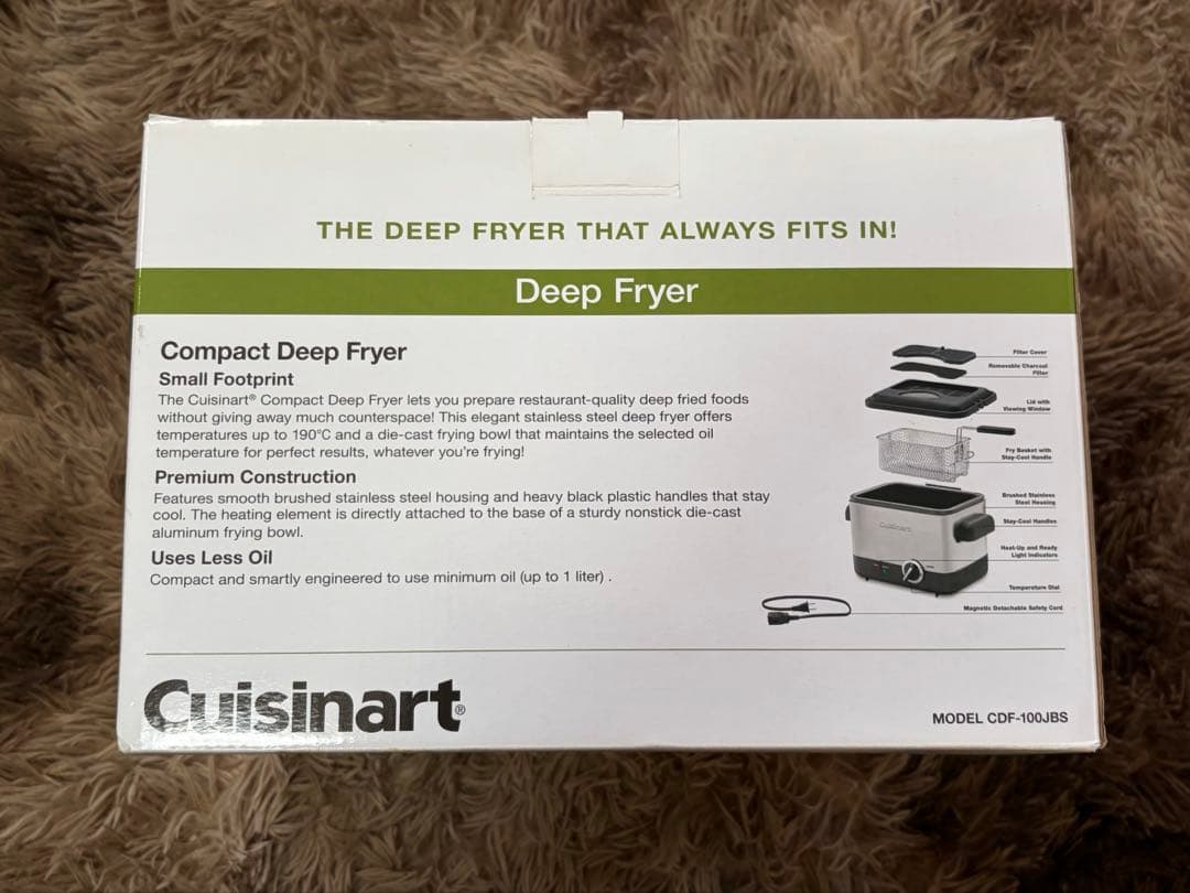 【新品・未使用】cuisinart クイジナート deep fryer