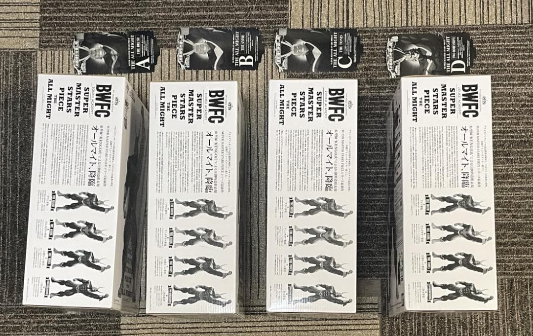 僕のヒーローアカデミア 一番くじ SMSP オールマイト　全4種セット　半券付き