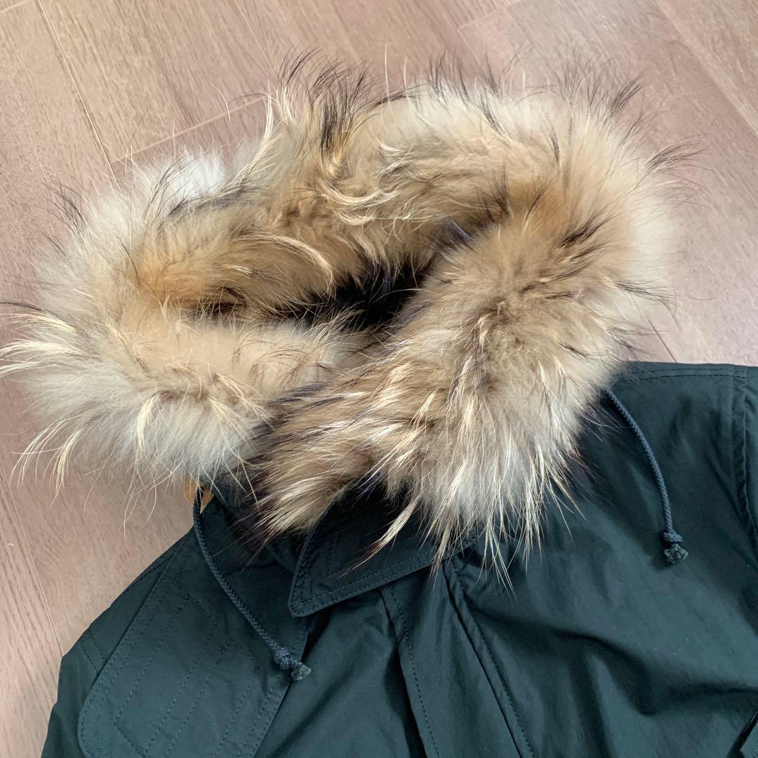 UNDERCOVER ファー付きダークグリーンモッズコート サイズ2