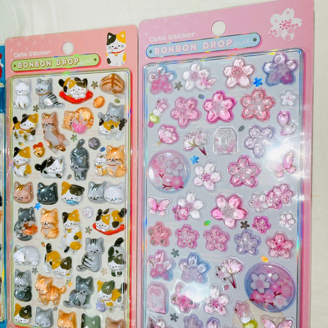 【クーリア正規品】 ボンボンドロップシール　和柄　7種セット　和風　ボンドロ