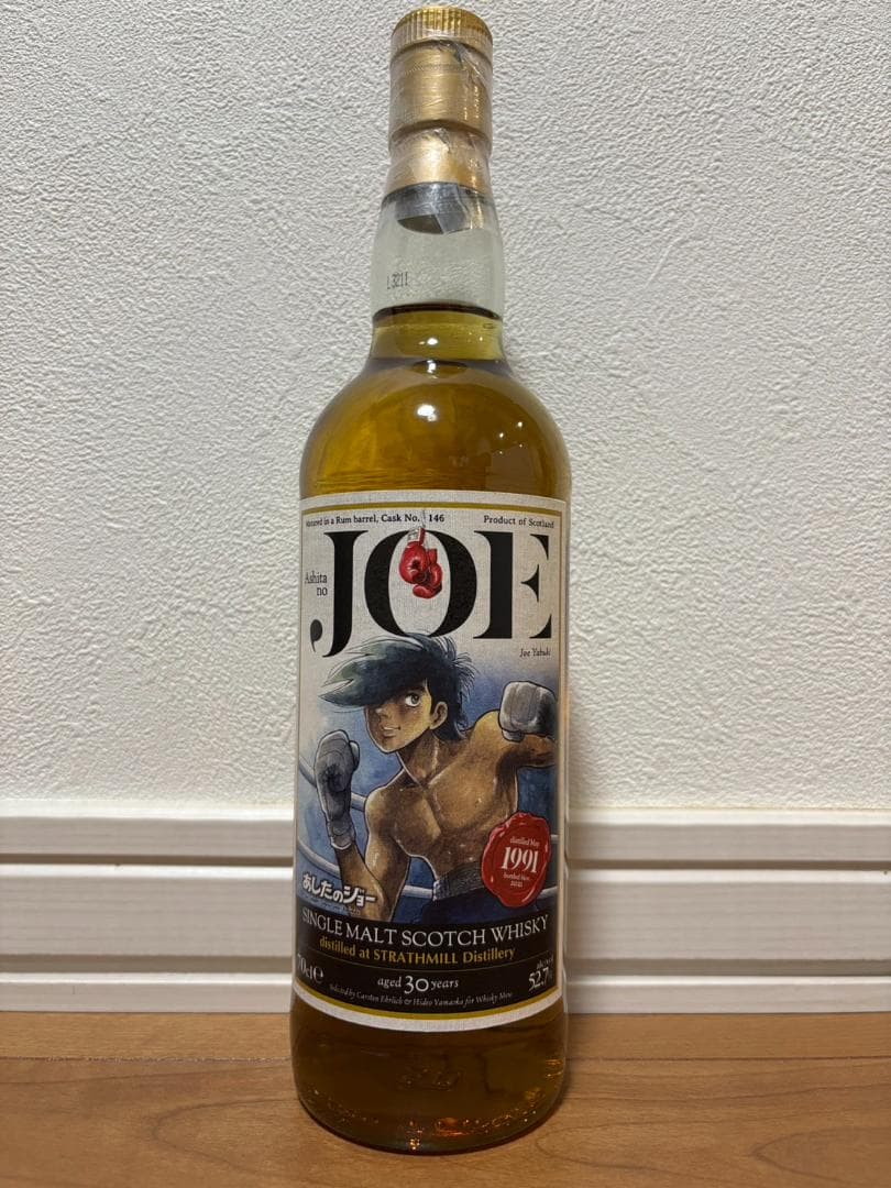 矢吹丈ラベル ストラスミル1991 30年 ウイスキーミュウ