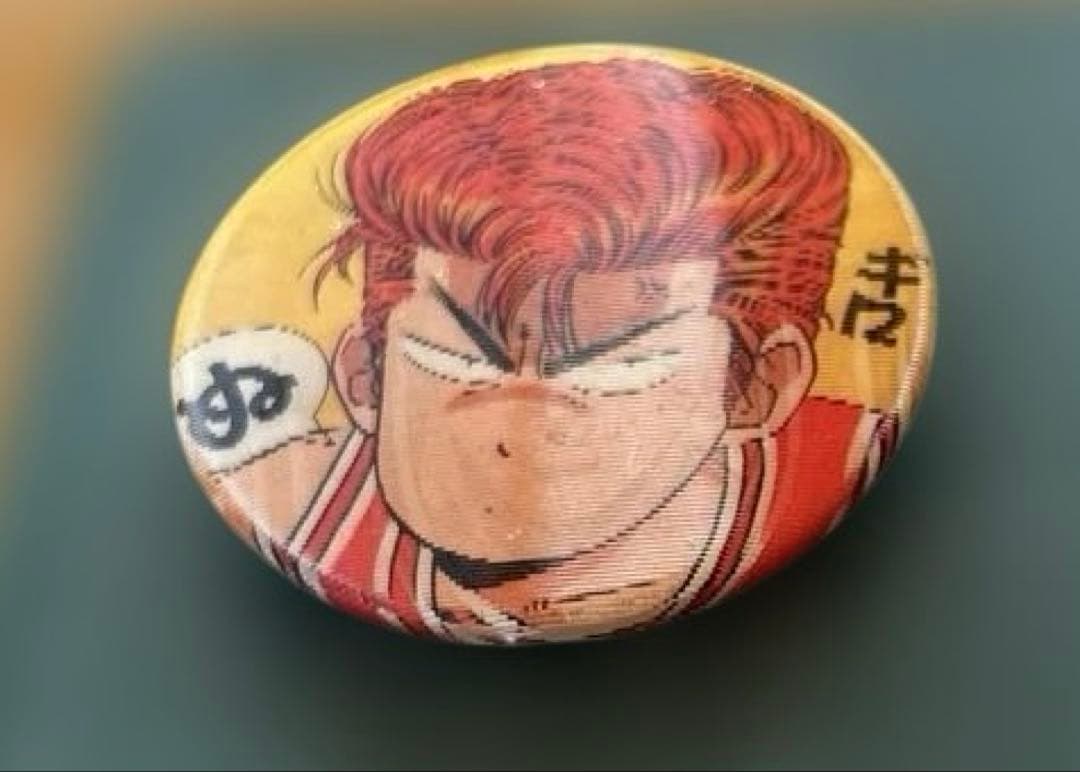 スラムダンク 缶バッジ 桜木花道 ホログラム 井上雄彦　レトロ　難あり