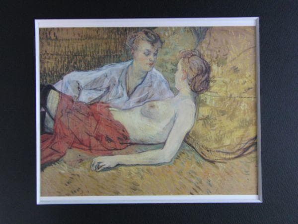 アンリ・ド・トゥールーズ＝ロートレック、二人の女友達、希少な画集より