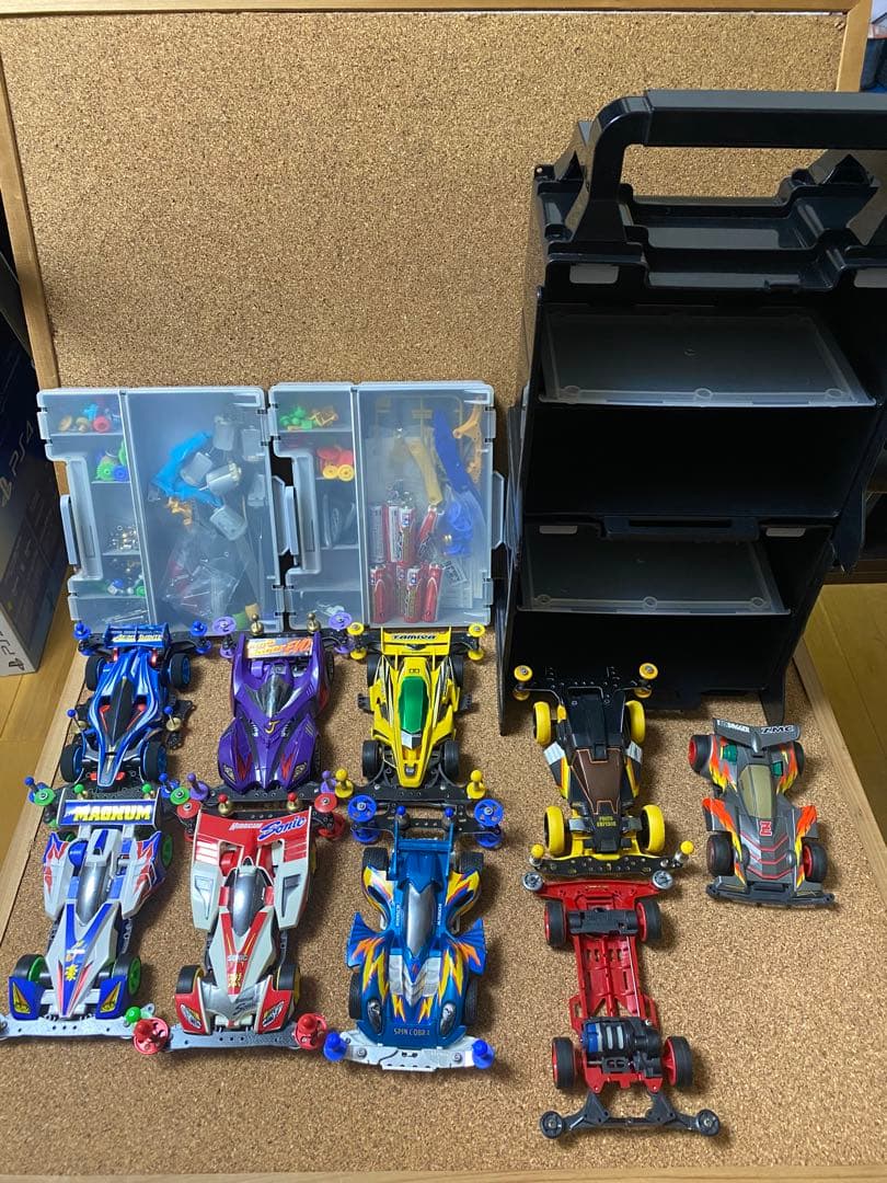 組立済 ミニ四駆8点、ポータブルピット1点&パーツ、工具など色々まとめセット