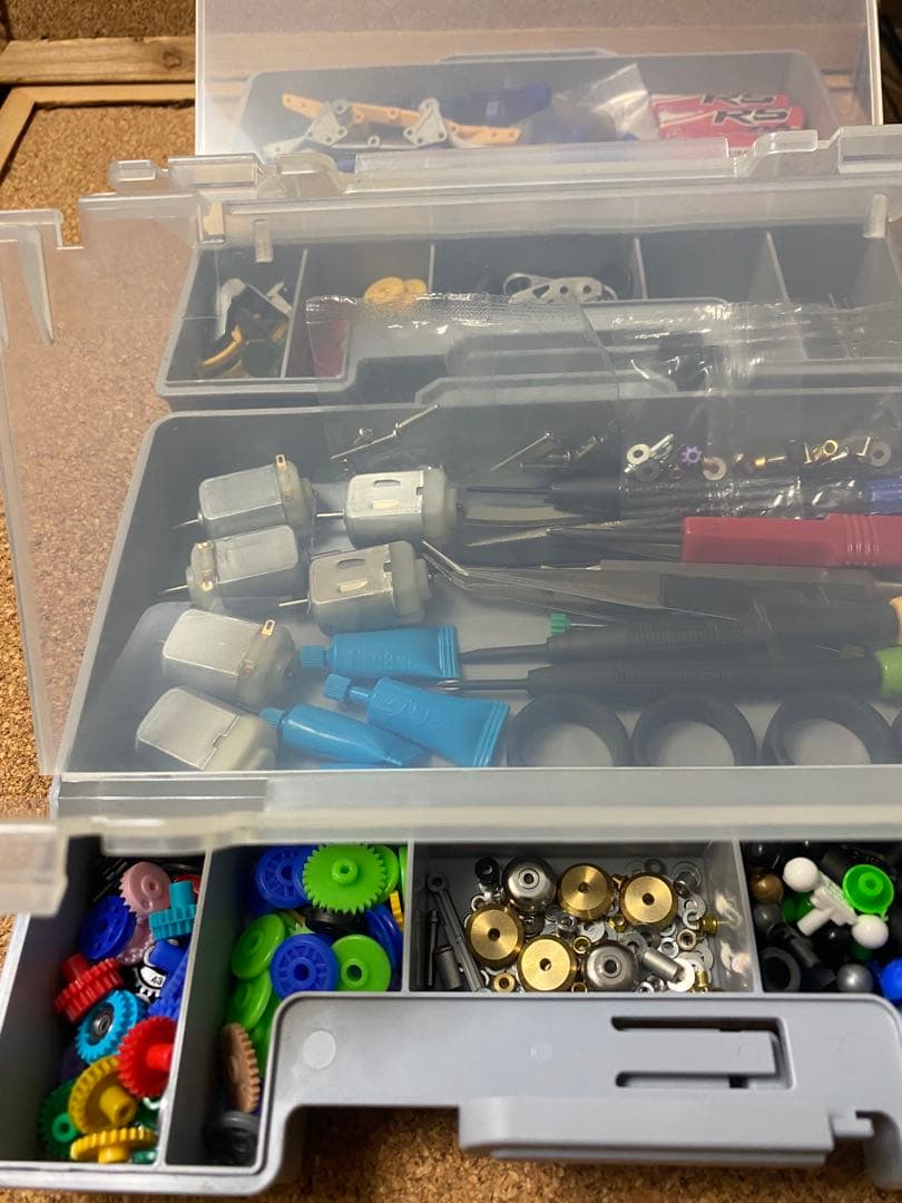 組立済 ミニ四駆8点、ポータブルピット1点&パーツ、工具など色々まとめセット