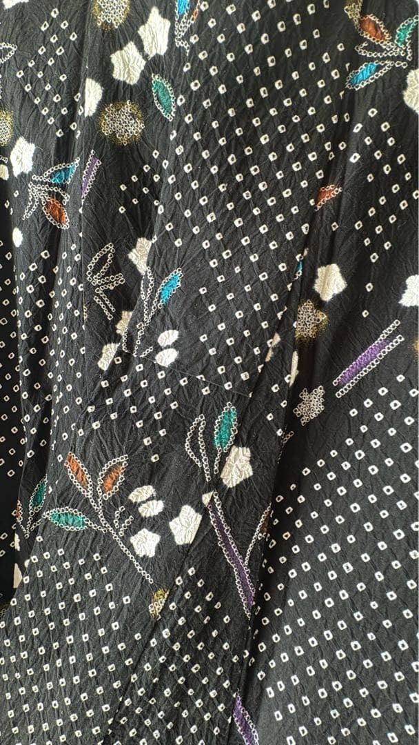 有松絞り　有松鳴海絞り　絞り浴衣　165cm 裄69cm