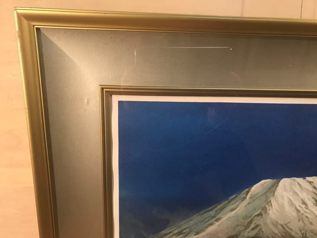 松本哲男「朝霧富士」リトグラフ　直筆サイン・落款・エディション・作品証明シール有