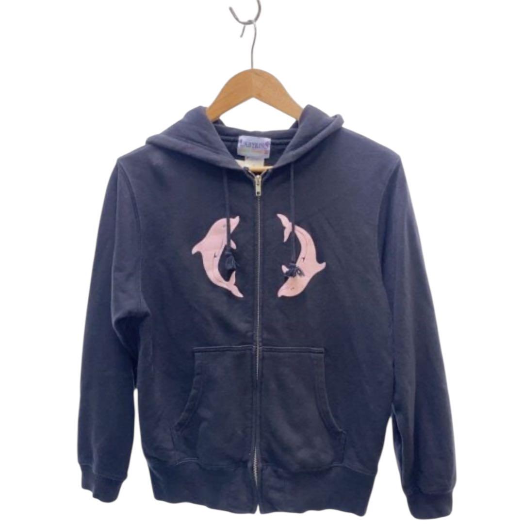 ウェア shury labyrins Two Dolphins Zip Hoodie