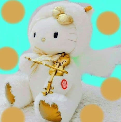ハローキティ ライトドール天使　ファイバードールバイオリン希少レア　ヴィンテージ