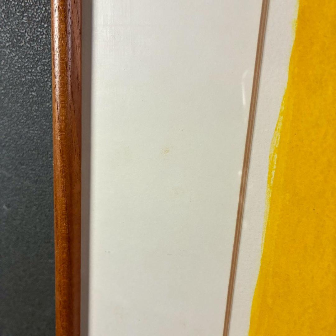 ベルナール・カトラン「レモン籠のある小さい静物」リトグラフ 直筆サイン入 額装