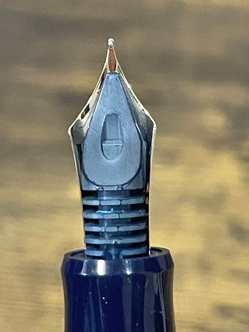 試筆のみ　ネイビー　網目　2016 限定　FM パイロット　万年筆　カスタム74