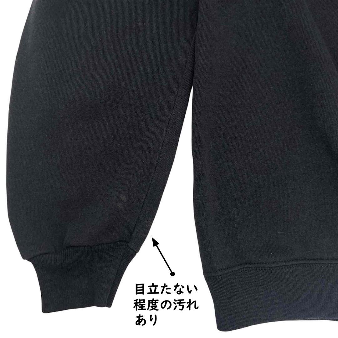 NIKE ファイヤーパターン 刺繍ロゴ スウェット USA製 古着 XL 黒