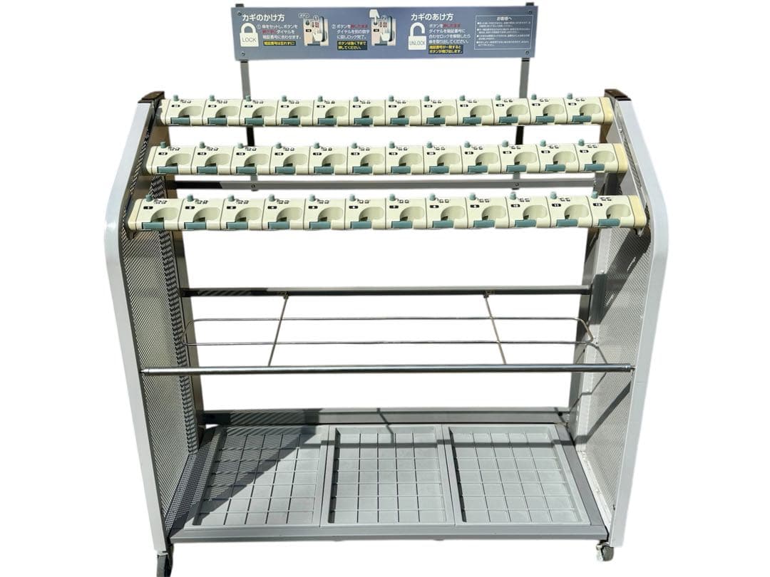 ス*パ様 【美品✨】テラモト　ロック式傘立　キーレス傘立SD2　折りたたみ式　3