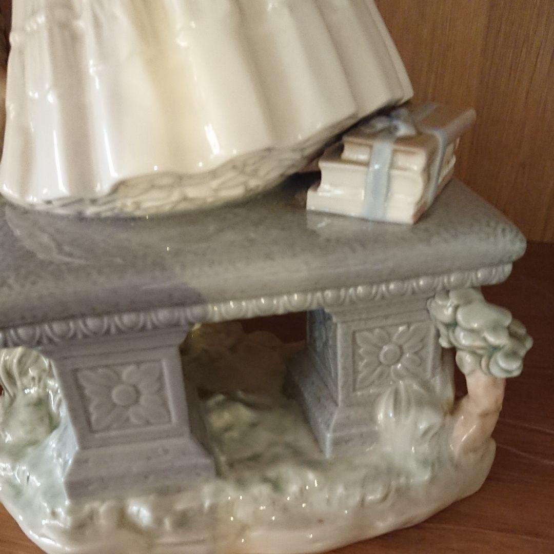 リヤドロ 大型 少女 高さ 花　引き取り　本物　置物　癒やし　引き取り