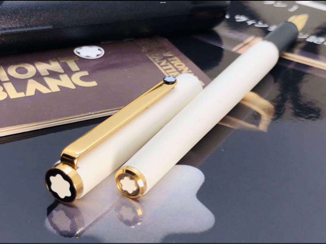 モンブラン　★未使用に近い極美品レア純白ホワイトカラー軸SラインNo2118