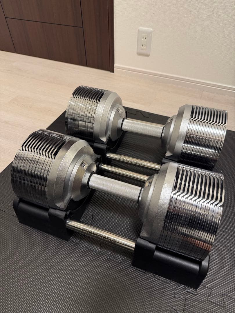 プロバーベル 可変式ダンベル41.5kg×2個+インクラインベンチセット