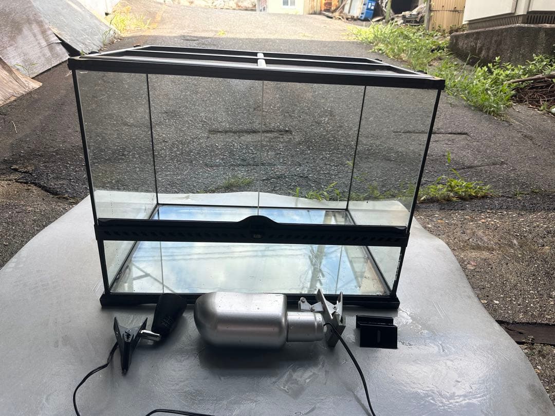 GEX グラステラリウム 6045 爬虫類　ケージ　ランプソケット2種類付き！