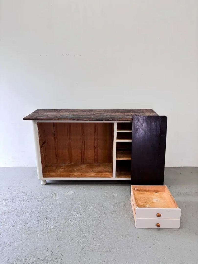 ヴィンテージ ウッド シャビー カウンター