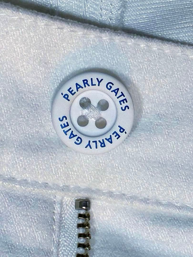 パーリーゲイツ ドビーピラミッド 表地ピーチボンディング5Pパンツ（WHT／5）