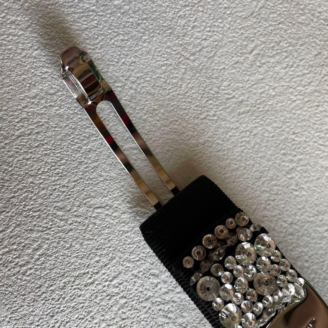 Ferragamo barretteフェラガモバレッタ ヴァララインストーン